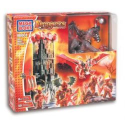 MEGA BLOKS 98001 non  RỒNG LỬA bộ đồ chơi xếp lắp ráp ghép mô hình FIRE GHOST DRAGON 50 khối