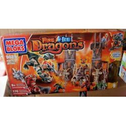MEGA BLOKS 9889 non  CỔNG LỬA bộ đồ chơi xếp lắp ráp ghép mô hình PORTAL OF FIRE 170 khối