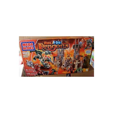 MEGA BLOKS 9889 non  CỔNG LỬA bộ đồ chơi xếp lắp ráp ghép mô hình PORTAL OF FIRE 170 khối