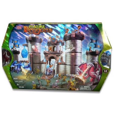 MEGA BLOKS 9435 non  LÂU ĐÀI ANH HÙNG bộ đồ chơi xếp lắp ráp ghép mô hình Medieval Castle VALOR CASTLE Chiến Tranh Trung Cổ 395 khối