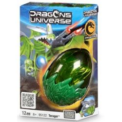 MEGA BLOKS 95122 non  TERAGER. bộ đồ chơi xếp lắp ráp ghép mô hình 12 khối