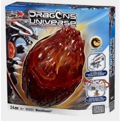 MEGA BLOKS 95203 non  TIM ĐEN bộ đồ chơi xếp lắp ráp ghép mô hình BLACKHEART 24 khối