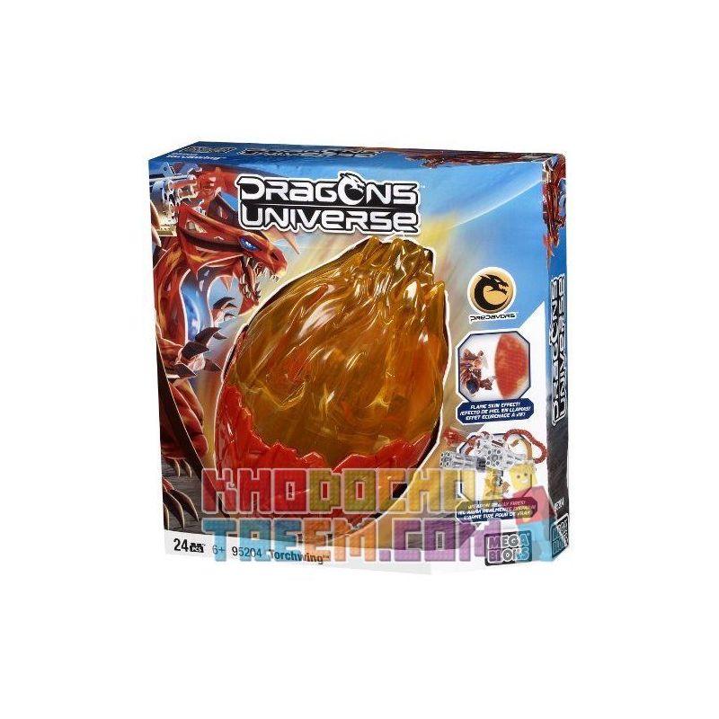 MEGA BLOKS 95204 non  ĐUỐC bộ đồ chơi xếp lắp ráp ghép mô hình TORCHWING 24 khối