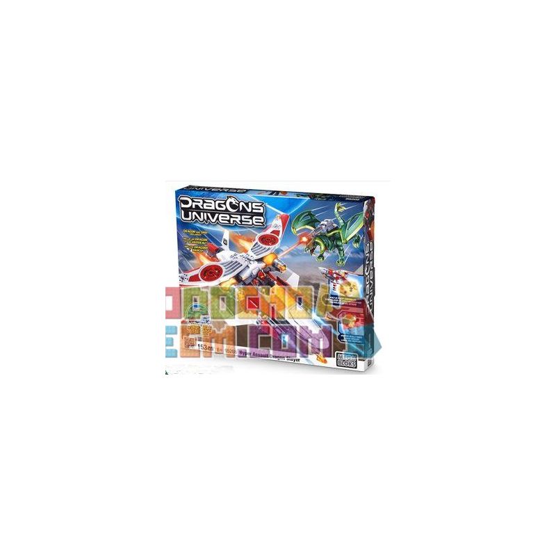MEGA BLOKS 95208 non  SUPER RAID BUTCHER. bộ đồ chơi xếp lắp ráp ghép mô hình HYPER ASSAULT DRAGON SLAYER 153 khối