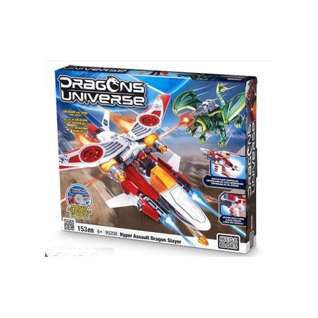 MEGA BLOKS 95208 non  SUPER RAID BUTCHER. bộ đồ chơi xếp lắp ráp ghép mô hình HYPER ASSAULT DRAGON SLAYER 153 khối