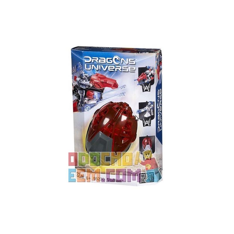 MEGA BLOKS 95230 non  STALLION. bộ đồ chơi xếp lắp ráp ghép mô hình 32 khối