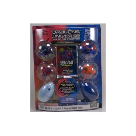 MEGA BLOKS 95109 non  GÓI 5 TRẬN CHIẾN RỒNG bộ đồ chơi xếp lắp ráp ghép mô hình 5 DRAGON BATTLE PACK 44 khối