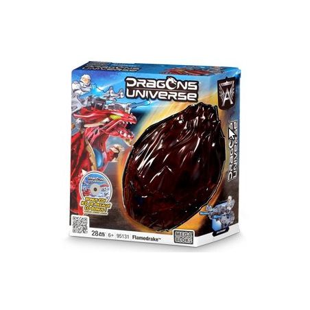 MEGA BLOKS 95131 non  FLAMEDRAKE. bộ đồ chơi xếp lắp ráp ghép mô hình 28 khối