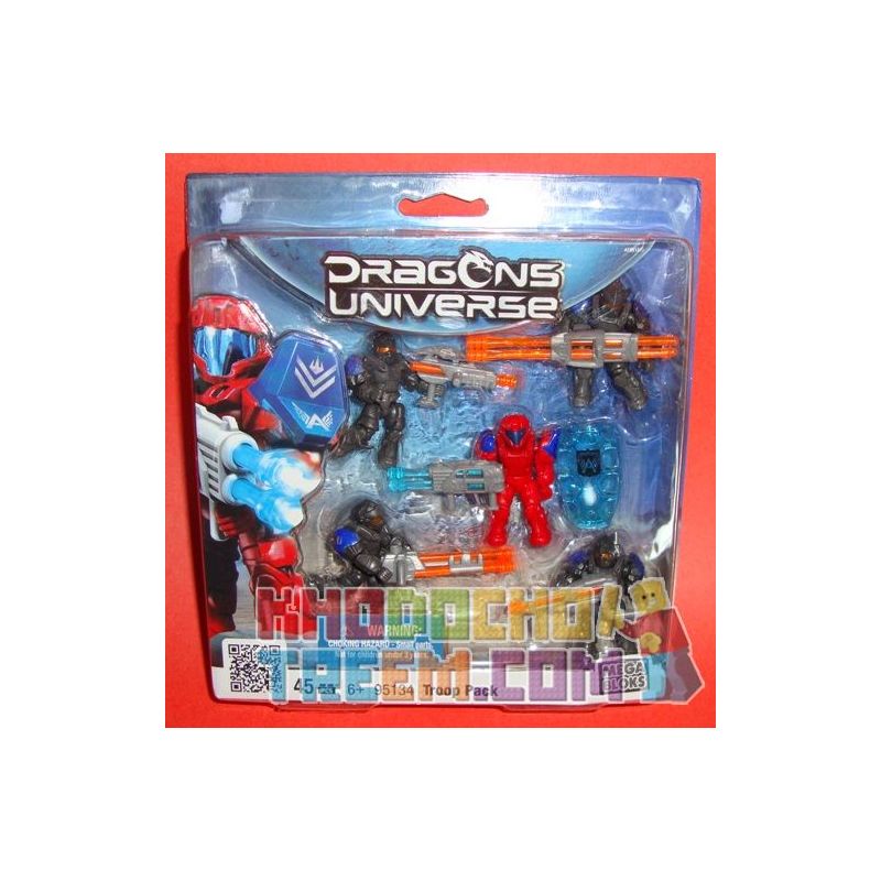 MEGA BLOKS 95134V non  TÚI LÍNH bộ đồ chơi xếp lắp ráp ghép mô hình TROOP PACK 45 khối