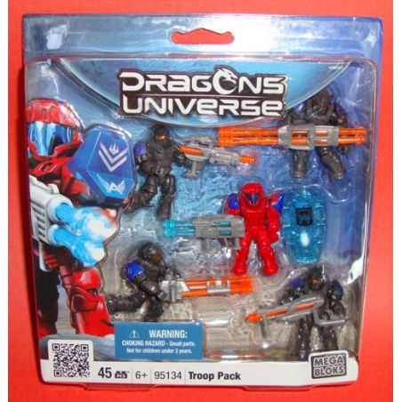 MEGA BLOKS 95134V non  TÚI LÍNH bộ đồ chơi xếp lắp ráp ghép mô hình TROOP PACK 45 khối