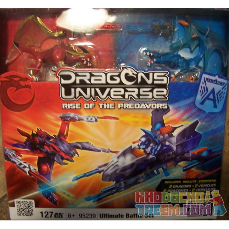 MEGA BLOKS 95239 non  BỘ CHIẾN ĐẤU CUỐI CÙNG bộ đồ chơi xếp lắp ráp ghép mô hình ULTIMATE BATTLE SET 127 khối