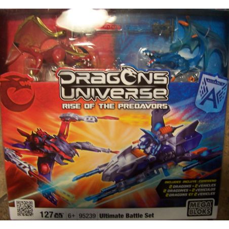MEGA BLOKS 95239 non  BỘ CHIẾN ĐẤU CUỐI CÙNG bộ đồ chơi xếp lắp ráp ghép mô hình ULTIMATE BATTLE SET 127 khối