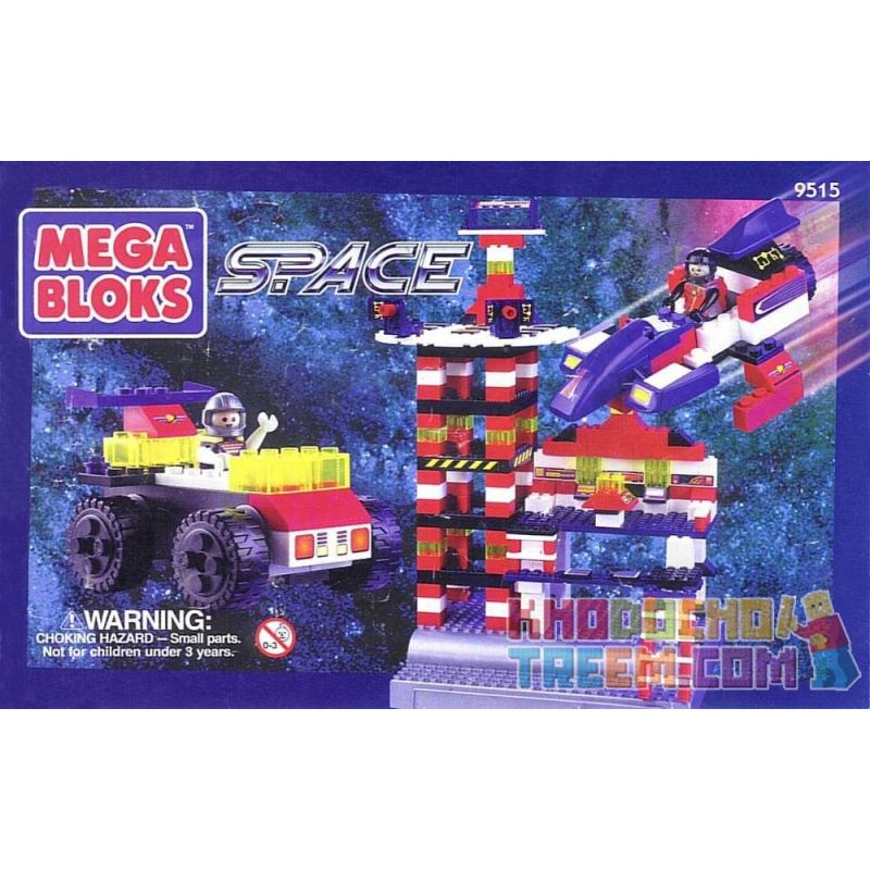 MEGA BLOKS 9515 non  THÙNG VŨ TRỤ bộ đồ chơi xếp lắp ráp ghép mô hình Space SPACE BUCKET Thám Hiểm Không Gian 340 khối