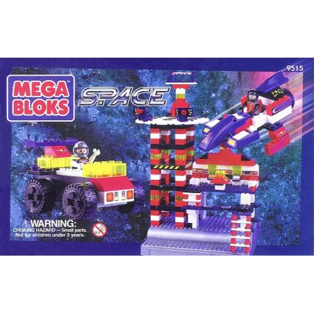 MEGA BLOKS 9515 non  THÙNG VŨ TRỤ bộ đồ chơi xếp lắp ráp ghép mô hình Space SPACE BUCKET Thám Hiểm Không Gian 340 khối