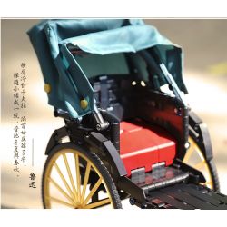 ACHKO 50014 non  XE KÉO THƯỢNG HẢI CŨ bộ đồ chơi xếp lắp ráp ghép mô hình  GOLD RICKSHAWS Kỹ Thuật Công Nghệ Cao Mô Hình Phương Tiện 347 khối