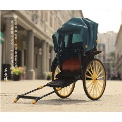 ACHKO 50014 non  XE KÉO THƯỢNG HẢI CŨ bộ đồ chơi xếp lắp ráp ghép mô hình  GOLD RICKSHAWS Kỹ Thuật Công Nghệ Cao Mô Hình Phương Tiện 347 khối