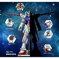 66 771 881 non  LÊN ĐẾN bộ đồ chơi xếp lắp ráp ghép mô hình Gundam Đại Chiến Gundam 6500 khối