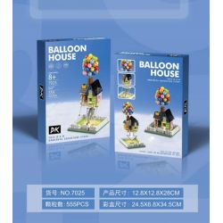 DK 7025 non  NHÀ KHINH KHÍ CẦU bộ đồ chơi xếp lắp ráp ghép mô hình Movie & Game BALLOON HOUSE Phim Và Trò Chơi 555 khối