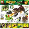 SHENG YUAN SY 1512 non  KHỦNG LONG BẠO CHÚA bộ đồ chơi xếp lắp ráp ghép mô hình Jurassic World DINOSAUR WORLD Thế Giới Khủng Long 988 khối