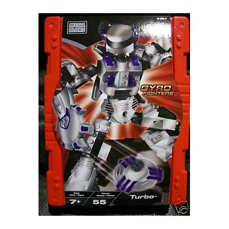 MEGA BLOKS 9367 non  TUABIN bộ đồ chơi xếp lắp ráp ghép mô hình TURBO 55 khối