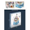 QIZHILE 91001 non  HỘP NHẠC LÂU ĐÀI DISNEY bộ đồ chơi xếp lắp ráp ghép mô hình Disney Princess MUSIC BOX Công Chúa 789 khối