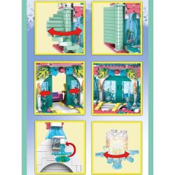 SX 3060 non  LÂU ĐÀI BĂNG TƯỞNG TƯỢNG bộ đồ chơi xếp lắp ráp ghép mô hình Frozen Nữ Hoàng Băng Giá 943 khối