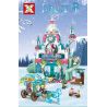 SX 3060 non  LÂU ĐÀI BĂNG TƯỞNG TƯỢNG bộ đồ chơi xếp lắp ráp ghép mô hình Frozen Nữ Hoàng Băng Giá 943 khối