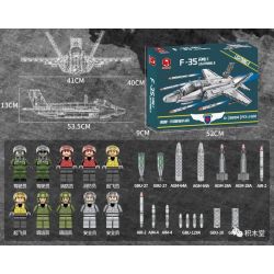 JUHANG 88004 REOBRIX 33021 non  F-35 TIA CHỚP II bộ đồ chơi xếp lắp ráp ghép mô hình Military Army F-35 LIGHTNING II FIGHTER Quân Sự Bộ Đội 1600 khối