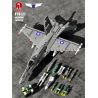 JUHANG 88005 REOBRIX 33022 non  MÁY BAY CHIẾN ĐẤU DỰA TRÊN TÀU SÂN F-18 HORNET bộ đồ chơi xếp lắp ráp ghép mô hình Military Army F18 HORNET STRIKE FIGHTER Quân Sự Bộ Đội 1576 khối