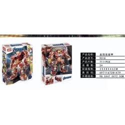 XINH 9018 non  ÁO GIÁP CHỐNG HULK bộ đồ chơi xếp lắp ráp ghép mô hình Super Heroes AVENGERS Siêu Nhân Anh Hùng 711 khối