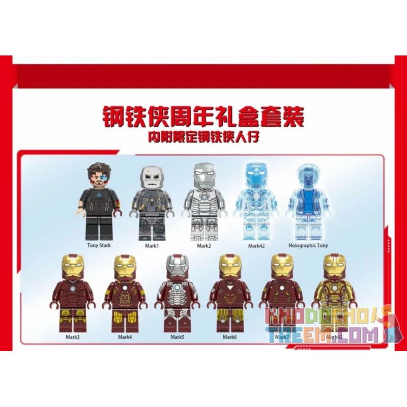 XINH 9014 non  PHIÊN BẢN BỘ SƯU TẬP CƠ SỞ IRON MAN SPORTS bộ đồ chơi xếp lắp ráp ghép mô hình Super Heroes IRON MAN COLLECTION ARMOR BASE Siêu Nhân Anh Hùng 1548 khối