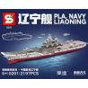 SHENG YUAN SY 0201 non  TÀU SÂN BAY LIÊU NINH CỦA TRUNG QUỐC bộ đồ chơi xếp lắp ráp ghép mô hình Military Army PLA' NAVY LIAONING Quân Sự Bộ Đội 2197 khối