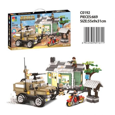 WOMA C0192 0192 non  HÀNH ĐỘNG KẾT NỐI MẠNG bộ đồ chơi xếp lắp ráp ghép mô hình Military Army Quân Sự Bộ Đội 669 khối