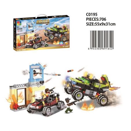 WOMA C0195 0195 non  VÀO SÂU TRONG TRẠI ĐỊCH bộ đồ chơi xếp lắp ráp ghép mô hình Military Army Quân Sự Bộ Đội 706 khối