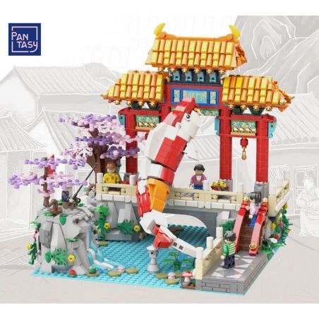 PANTASY 18001 non  LÔI NGUYỆT LONG MÔN bộ đồ chơi xếp lắp ráp ghép mô hình Creator FUN IN ACAPULCO Sáng Tạo