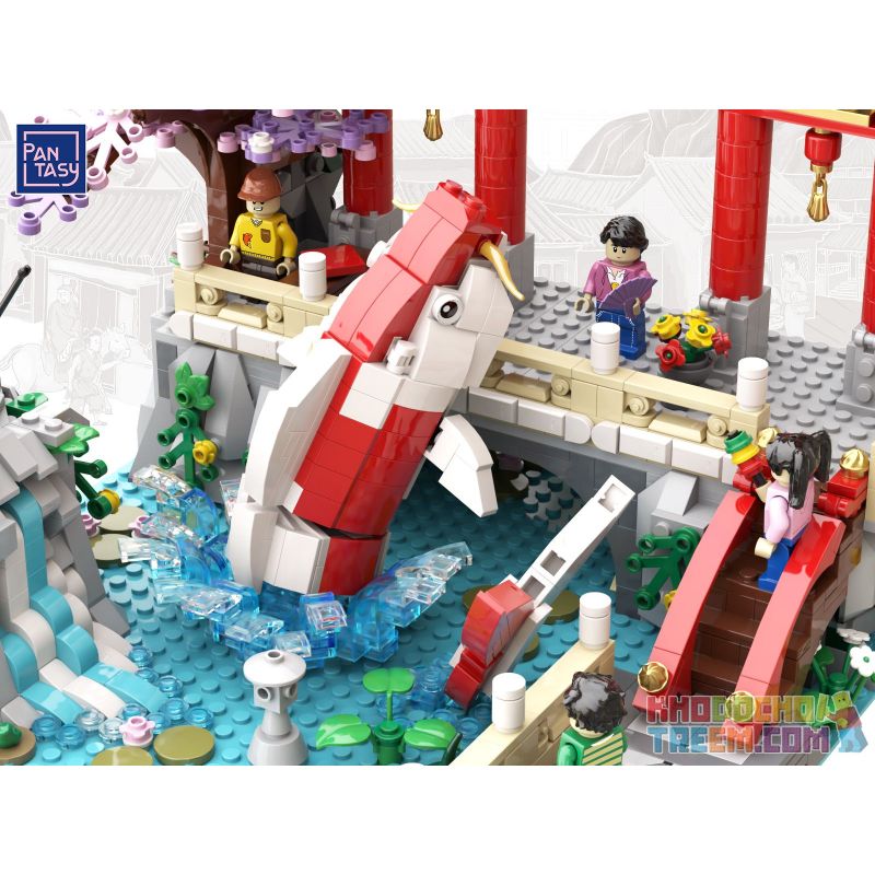 PANTASY 18001 non  LÔI NGUYỆT LONG MÔN bộ đồ chơi xếp lắp ráp ghép mô hình Creator FUN IN ACAPULCO Sáng Tạo