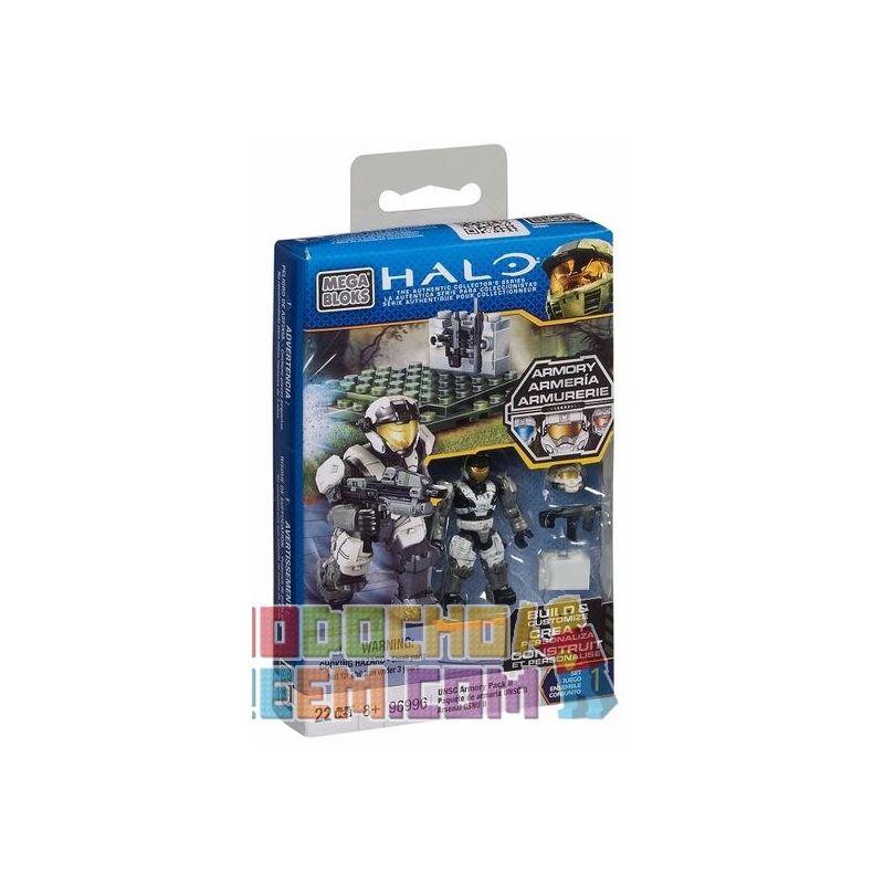 MEGA BLOKS 96996 non  TÚI BỌC THÉP INSC II bộ đồ chơi xếp lắp ráp ghép mô hình Frozen UNSC ARMORY PACK II Nữ Hoàng Băng Giá 22 khối