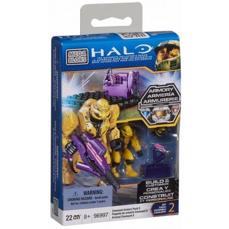 MEGA BLOKS 96997 non  TÚI BỌC THÉP STAR LEAGUE II bộ đồ chơi xếp lắp ráp ghép mô hình Frozen COVENANT ARMORY PACK II Nữ Hoàng Băng Giá 22 khối