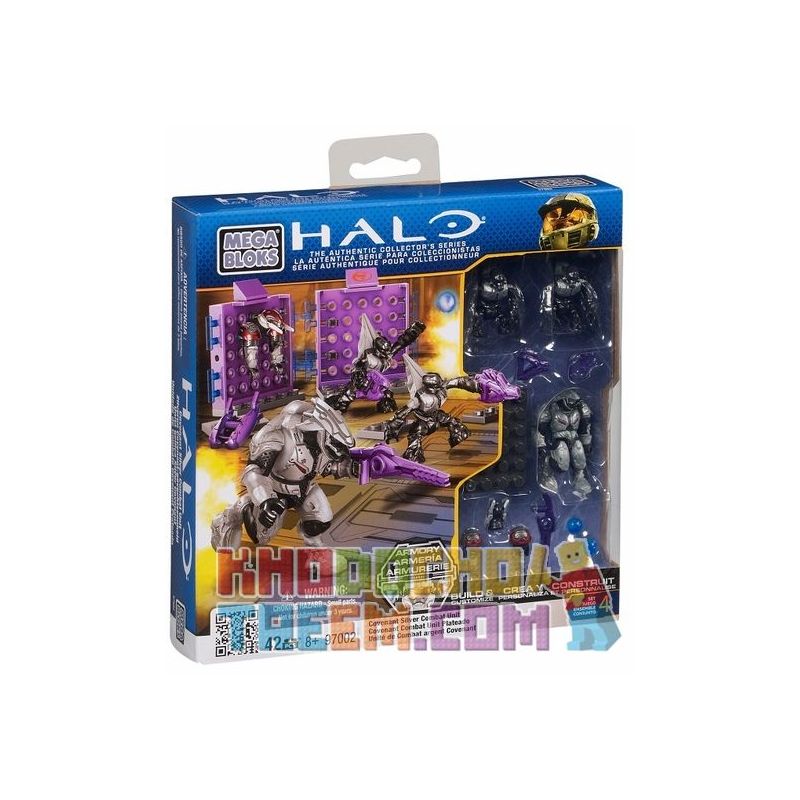 MEGA BLOKS 97002 non  ĐƠN VỊ CHIẾN ĐẤU BẠC STAR LEAGUE bộ đồ chơi xếp lắp ráp ghép mô hình Movie & Game COVENANT SILVER COMBAT UNIT Phim Và Trò Chơi 42 khối