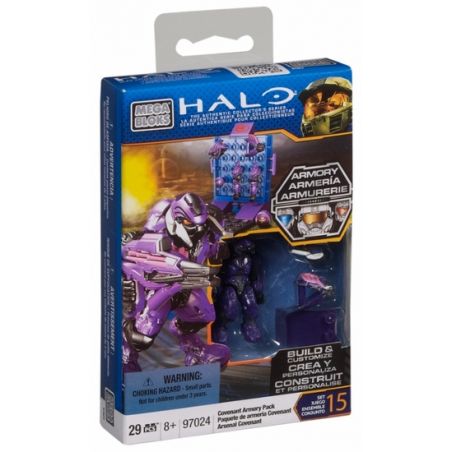 MEGA BLOKS 97024 96952 non  TÚI ARMOR STAR LEAGUE bộ đồ chơi xếp lắp ráp ghép mô hình Movie & Game COVENANT ARMORY PACK Phim Và Trò Chơi 29 khối