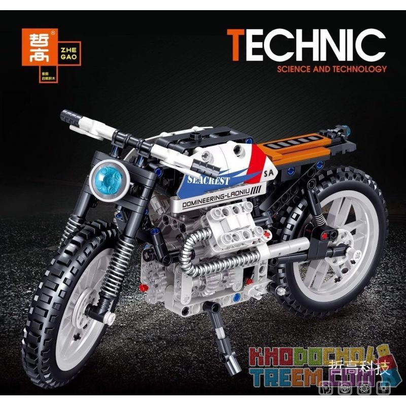 ZHEGAO QL0475 0475 non  XE MÁY BÃO bộ đồ chơi xếp lắp ráp ghép mô hình  Kỹ Thuật Công Nghệ Cao Mô Hình Phương Tiện 366 khối