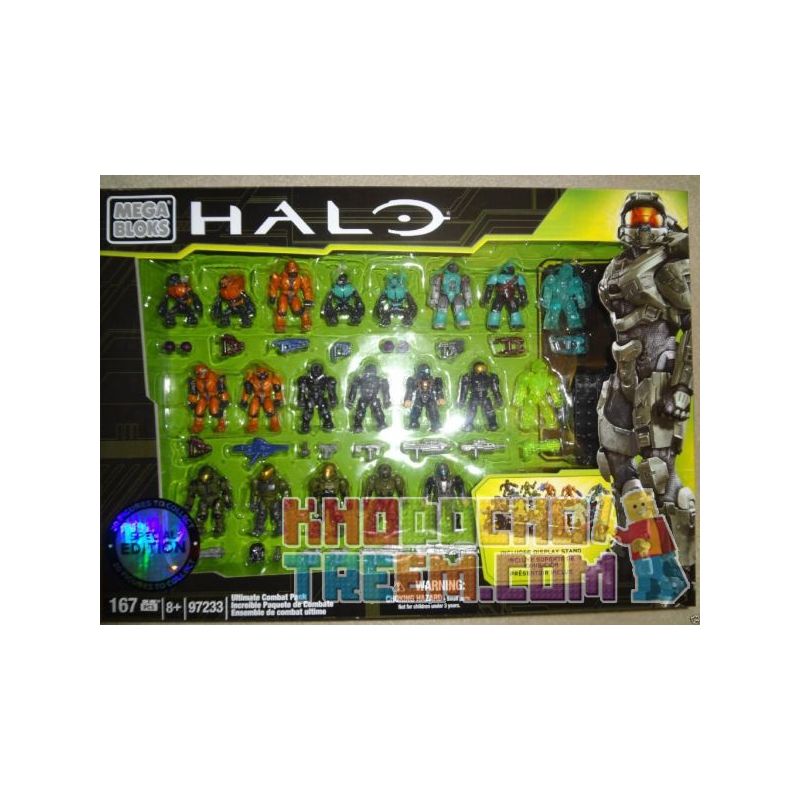 MEGA BLOKS 97233 non  GÓI CHIẾN ĐẤU CUỐI CÙNG bộ đồ chơi xếp lắp ráp ghép mô hình Movie & Game ULTIMATE COMBAT PACK Phim Và Trò Chơi 167 khối