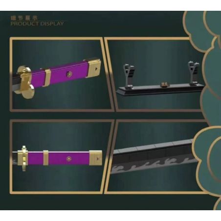 DK 1502 non  SAURON VỚI MỘT CON DAO VÀ SẮC BÉN 21 GONG YAN MO tỷ lệ 1:1 bộ đồ chơi xếp lắp ráp ghép mô hình One Piece Đảo Hải Tặc 936 khối