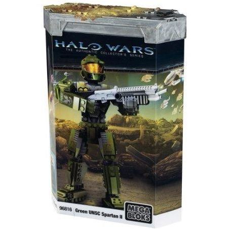 MEGA BLOKS 96816 non  XANH UNSC SPARTAN II bộ đồ chơi xếp lắp ráp ghép mô hình Frozen GREEN UNSC SPARTAN II Nữ Hoàng Băng Giá 209 khối