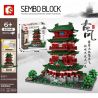 SEMBO 601141 non  GIANG TÂY NANCHANG TENG WANG HÀNG bộ đồ chơi xếp lắp ráp ghép mô hình Architecture PAVILION OF PRINCE TENG、TENGWANG Công Trình Kiến Trúc 1805 khối