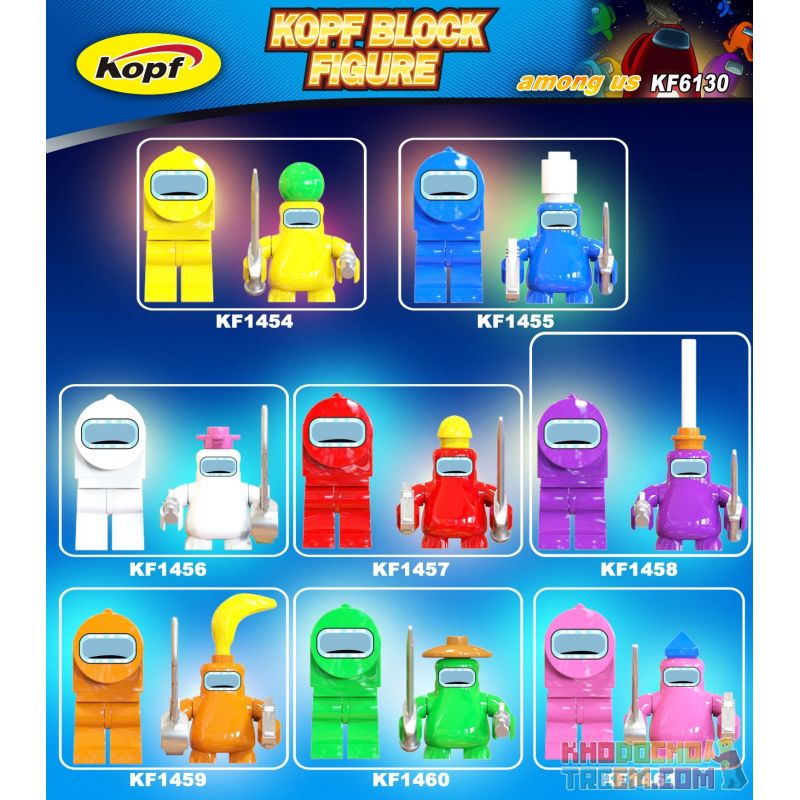 KOPF KF6130 6130 KF1454 1454 KF1455 1455 KF1456 1456 KF1457 1457 KF1458 1458 KF1459 1459 KF1460 1460 KF1461 1461 non  KHÔNG GIAN GIẾT NGƯỜI SÓI bộ đồ chơi xếp lắp ráp ghép mô hình Movie & Game AMONG US Phim Và Trò Chơi