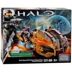 MEGA BLOKS DPJ91 non  MÁY BAY TRỰC THĂNG ĐỘT KÍCH GHOSTFACE bộ đồ chơi xếp lắp ráp ghép mô hình Movie & Game BRUTE CHOPPER RAID Phim Và Trò Chơi 221 khối