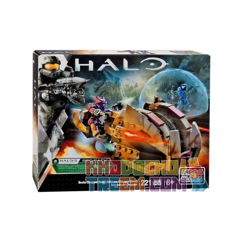 MEGA BLOKS DPJ91 non  MÁY BAY TRỰC THĂNG ĐỘT KÍCH GHOSTFACE bộ đồ chơi xếp lắp ráp ghép mô hình Movie & Game BRUTE CHOPPER RAID Phim Và Trò Chơi 221 khối