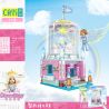 CAYI 1115 non  LÂU ĐÀI KONIA SKY. bộ đồ chơi xếp lắp ráp ghép mô hình Princess Diary PRINCESS DIARY KONYA SKY CASTLE Nhật Ký Công Chúa 216 khối