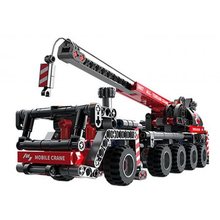 COGO 15807 non  CẦN TRỤC NẶNG bộ đồ chơi xếp lắp ráp ghép mô hình  TECH-STORM Kỹ Thuật Công Nghệ Cao Mô Hình Phương Tiện 456 khối